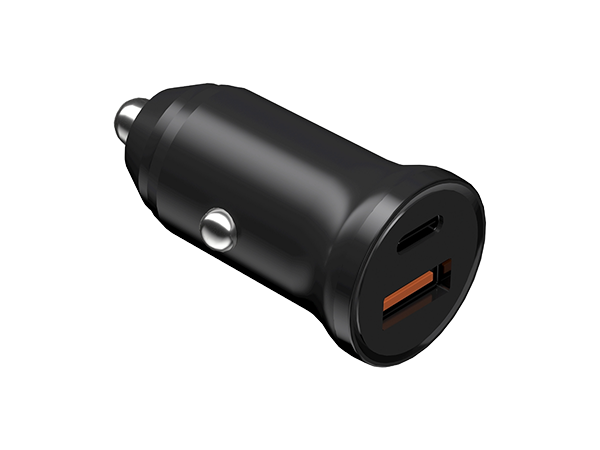 Devia Smart Series Mini PD 30w +QC 3.0 Car Charger Black