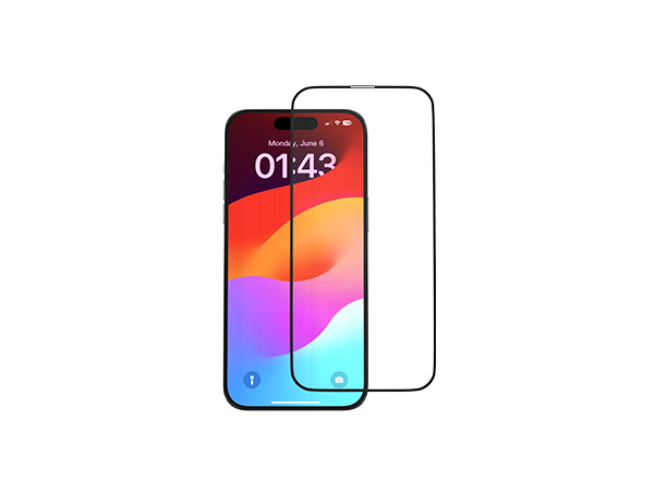 Devia Full Screen Entire View Tempered Glass iPhone 16 Pro