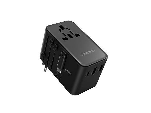 Choetech Worldgo PD70W Traveling Charger 2A3C3AC BLACK