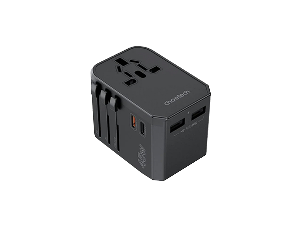 Choetech Worldgo PD45W Traveling Charger 2A3C3AC BLACK