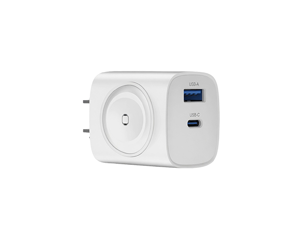 Devia Ultra1 22W PD+QC+Watch Wireless Gan Charger 2-in-1(US) Rce 2301ACL – White